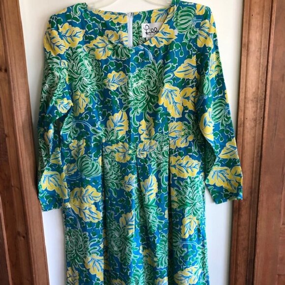LILLY PULITZER Silk Wide Leg Romper Small 8-10 Vintage Botanical Print - Picture 6 of 17